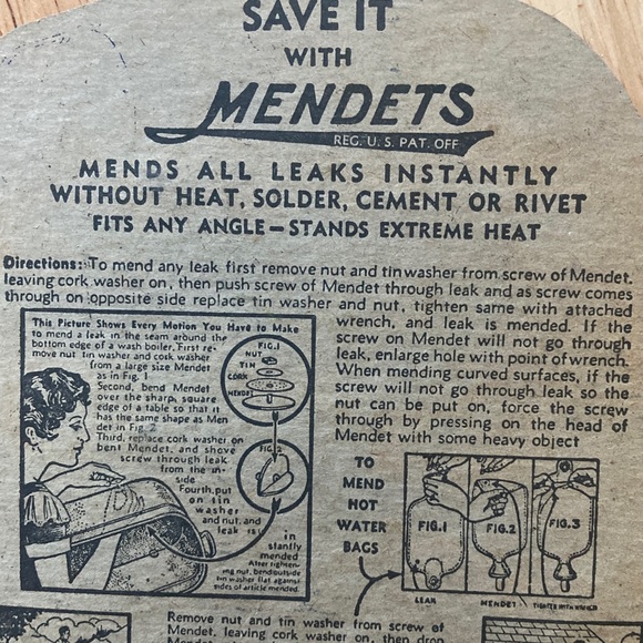 Mendets Leak Repair Kit with Vintage Design - Picture 7 of 9